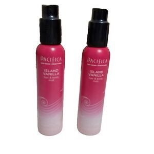 2 Pack Pacifica Island Vanilla Hair & Body Mist 5 oz